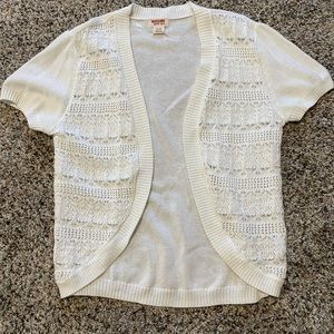 Girls missimo crocheted sweater size XS